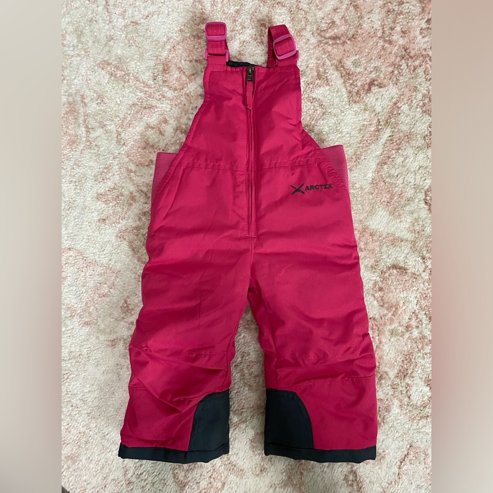 Arctix Toddler Snow Bib - Fuchsia - 18 months